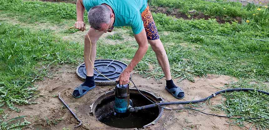Outdoor Sewage Cleanup in Roswell