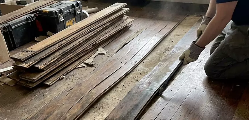 Wood Veneer Water Damage Repair Roswell