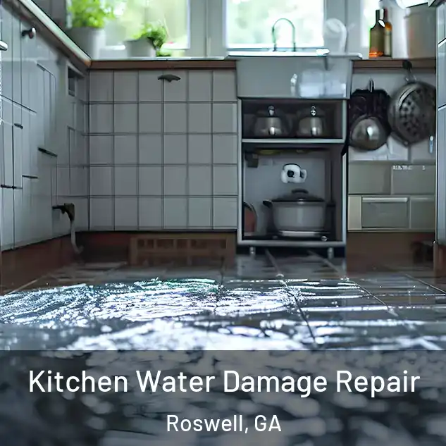  Kitchen Water Damage Repair Roswell, GA
